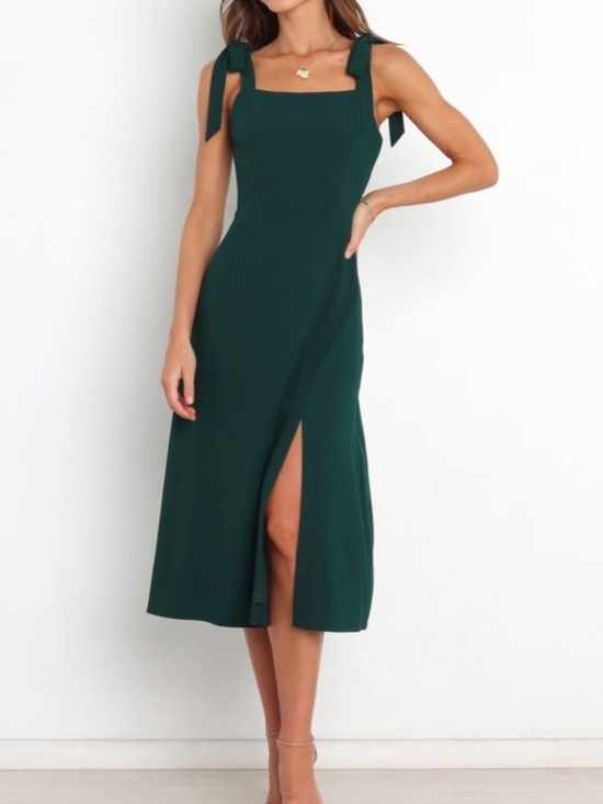 Petal & Pup Dresses & Skirts - Petal & Pup Laurel Emerald Square-Neck Midi Dress Sz. 6